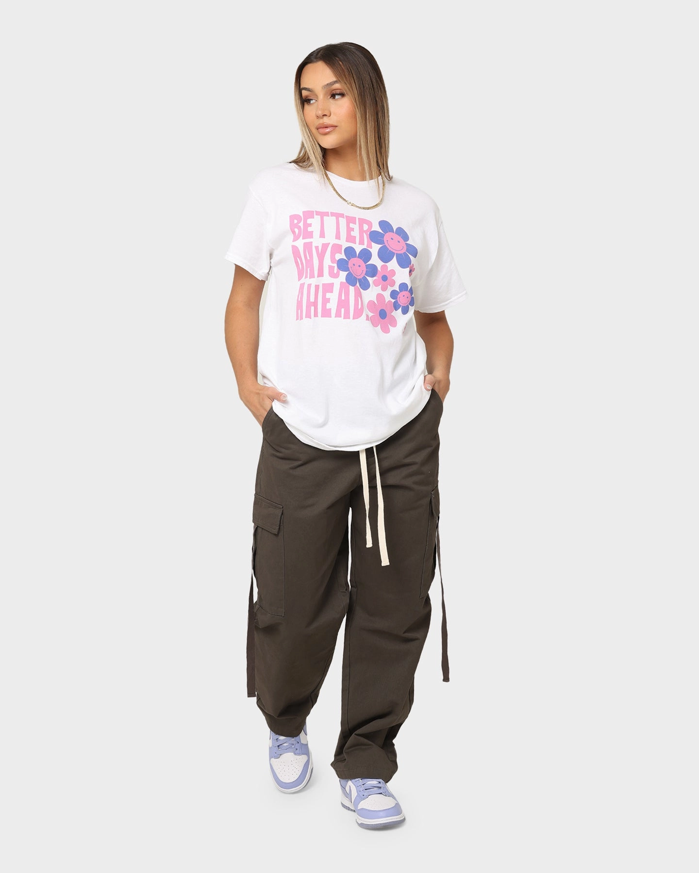 Goat Crew Better Days Vintage T-Shirt White Breathable Wearable