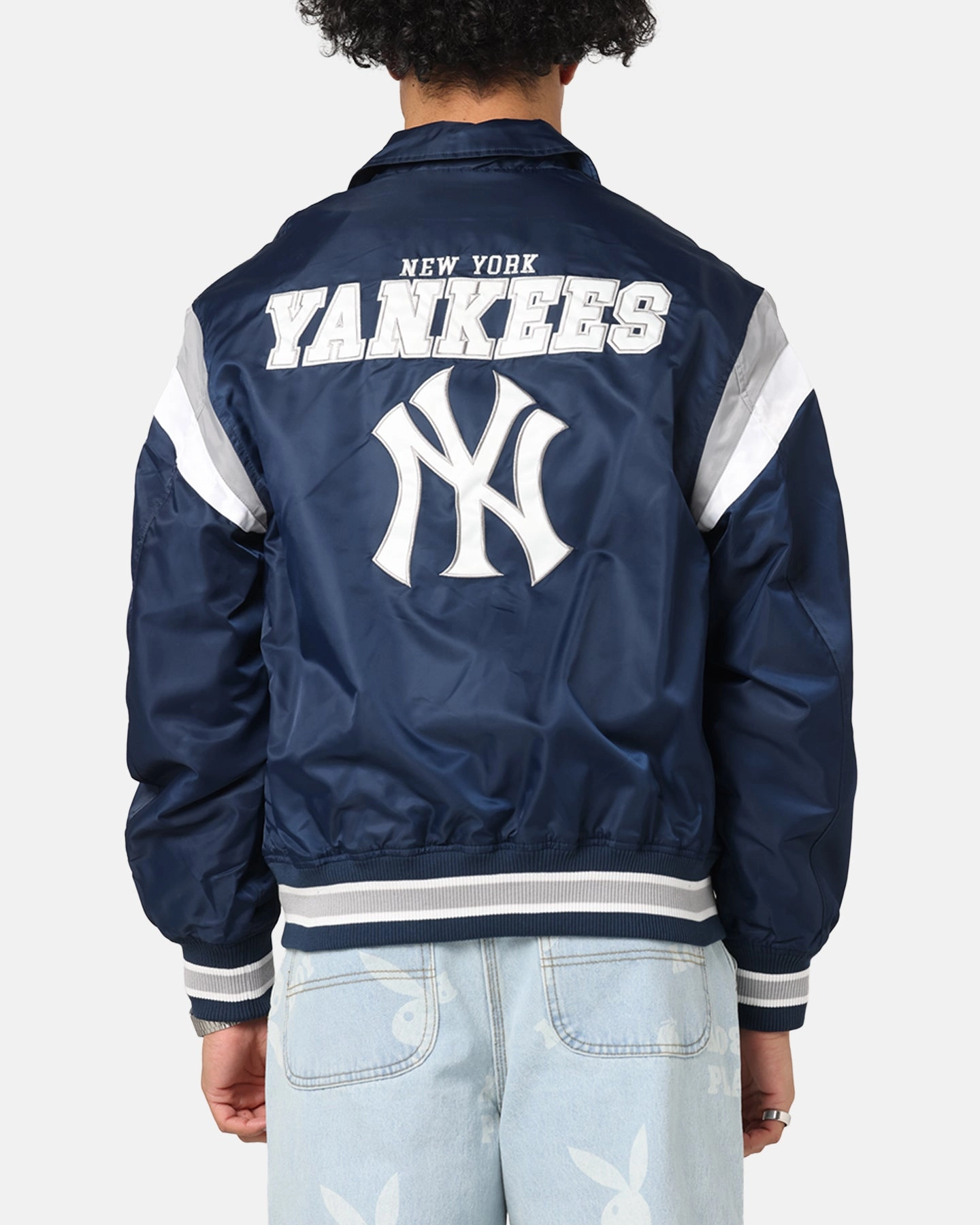 New Era New York Yankees MLB Retro Stadium Jacket Navy Circumstance Lightweight Shield