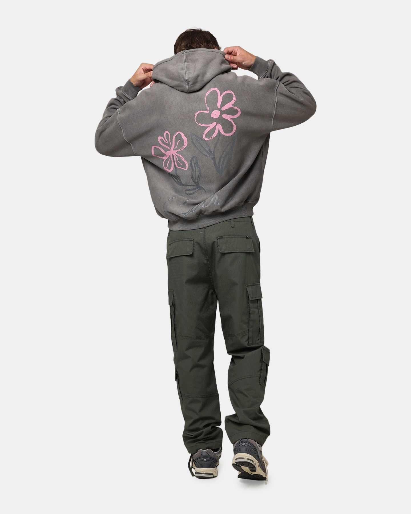 Carre Hand Picked Hoodie Washed Charcoal Easy Movement