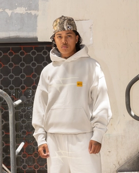 fire support Loiter Hybrid Premium Hoodie Stone