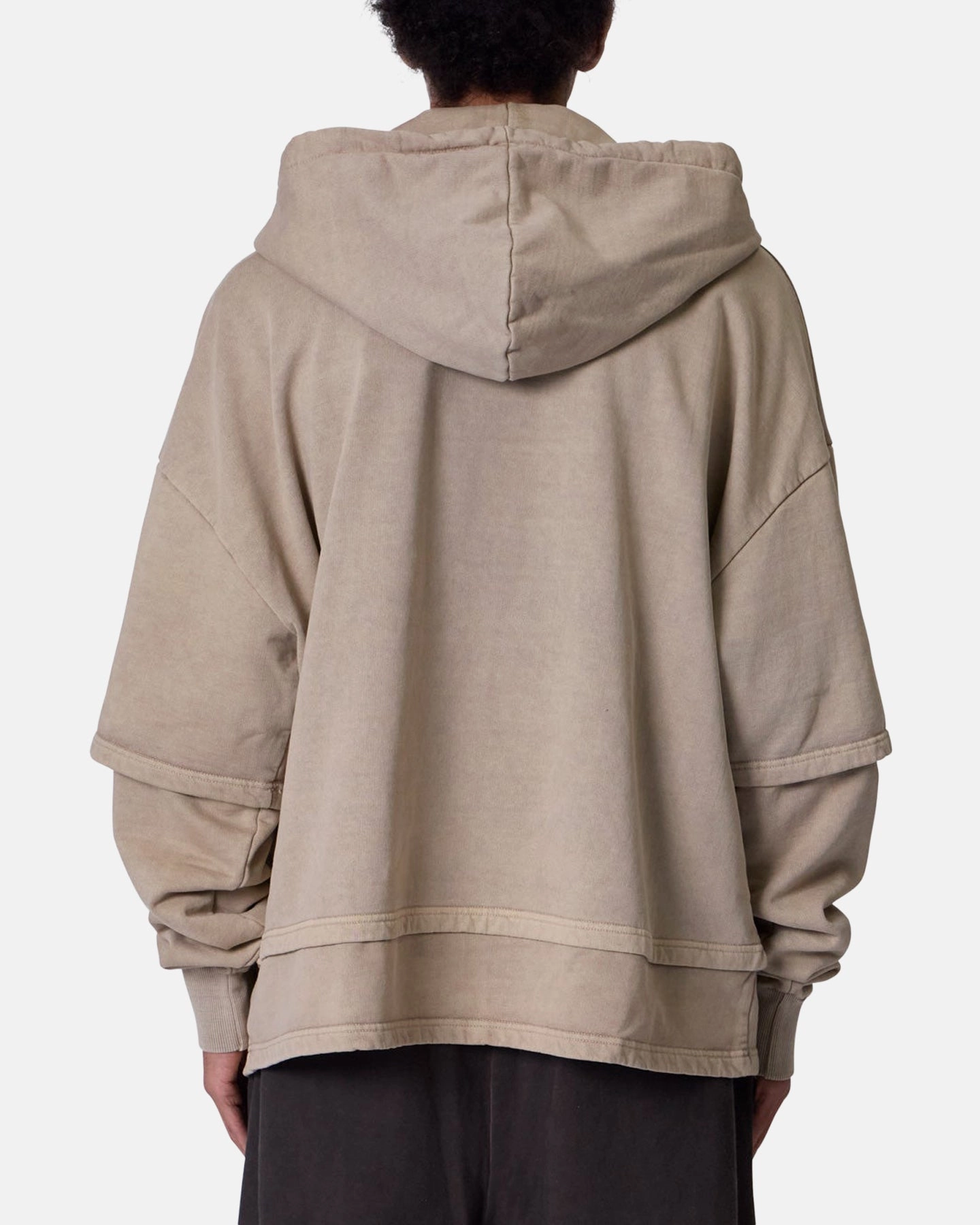 MNML Double Layer Zipper Sweater Washed Earth Cold Shield Team-sports