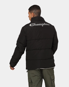 Compressed Packaging Champion Rochester Tape Puffer Jacket Black