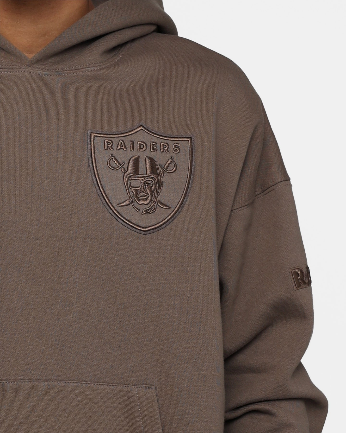 suitable for work commutes All-Weather Comfort Pro Standard Las Vegas Raiders Neutral Hoodie Dark Taupe