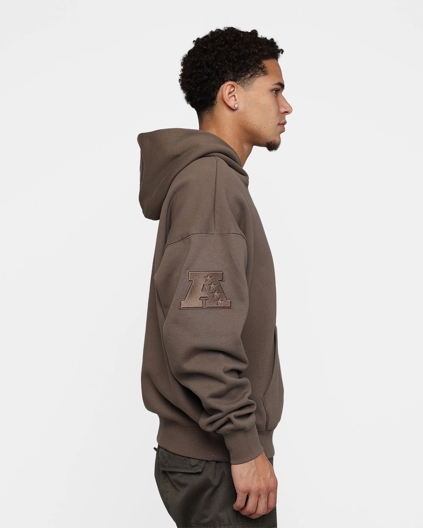 Pro Standard Las Vegas Raiders Neutral Hoodie Dark Taupe ZipperClosure