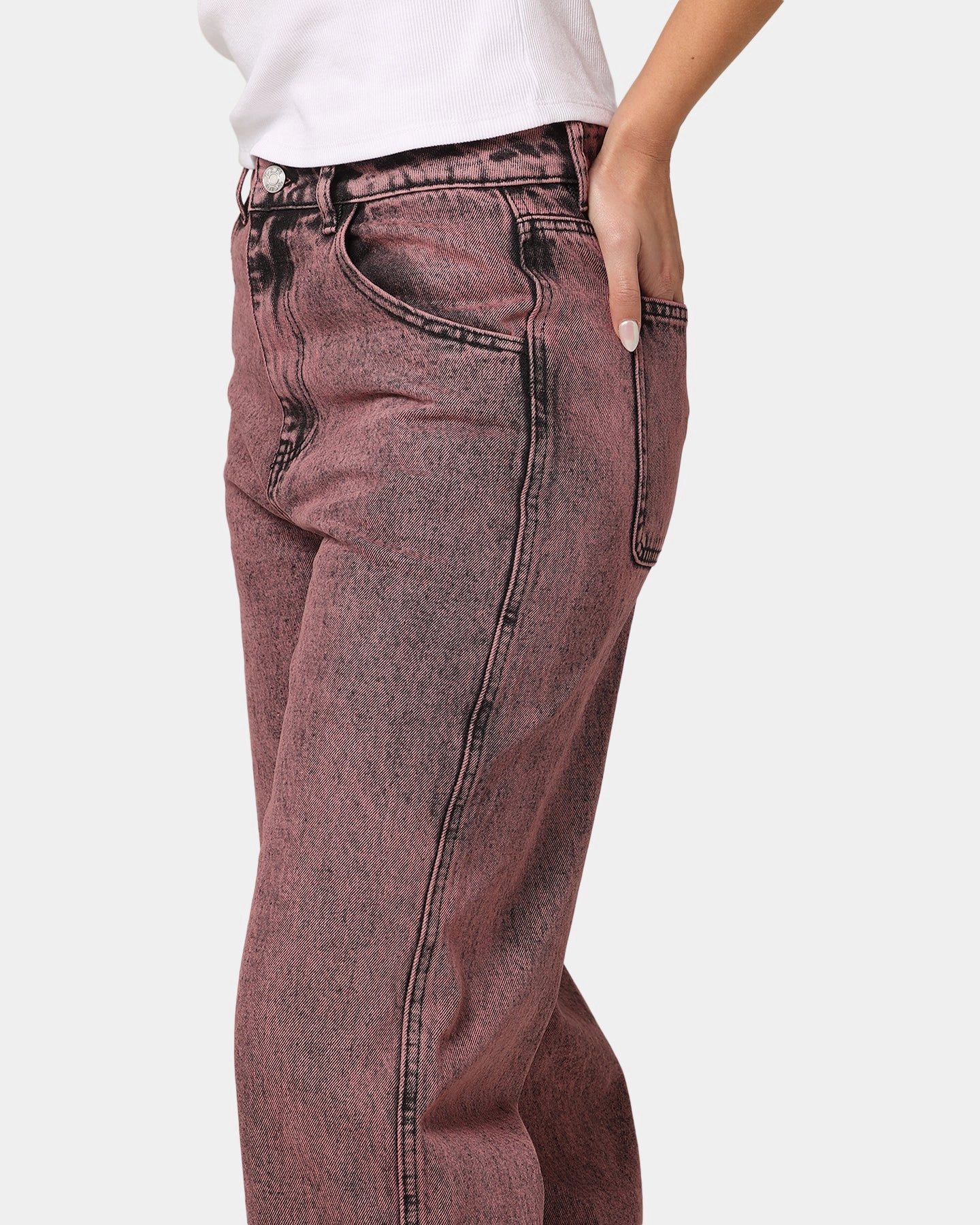 Daily Function Weekend Style Casual Parent Style X-Girl Women's Gordon Jeans Washed Black
