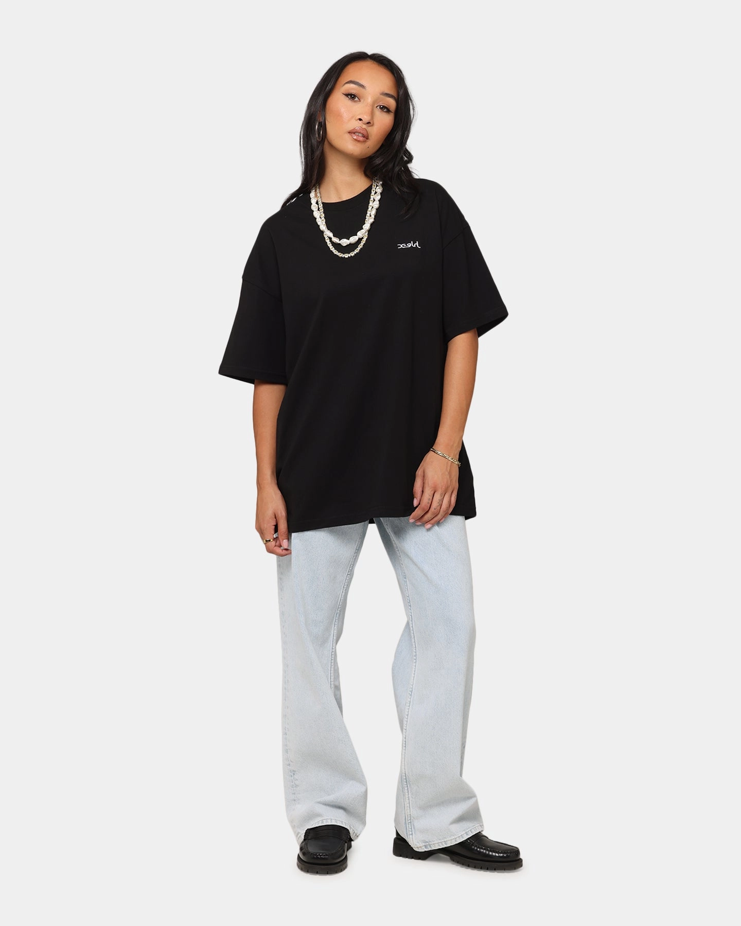 Cozy and Fashionable X-Girl Women's Strawberry Relaxed T-Shirt Black