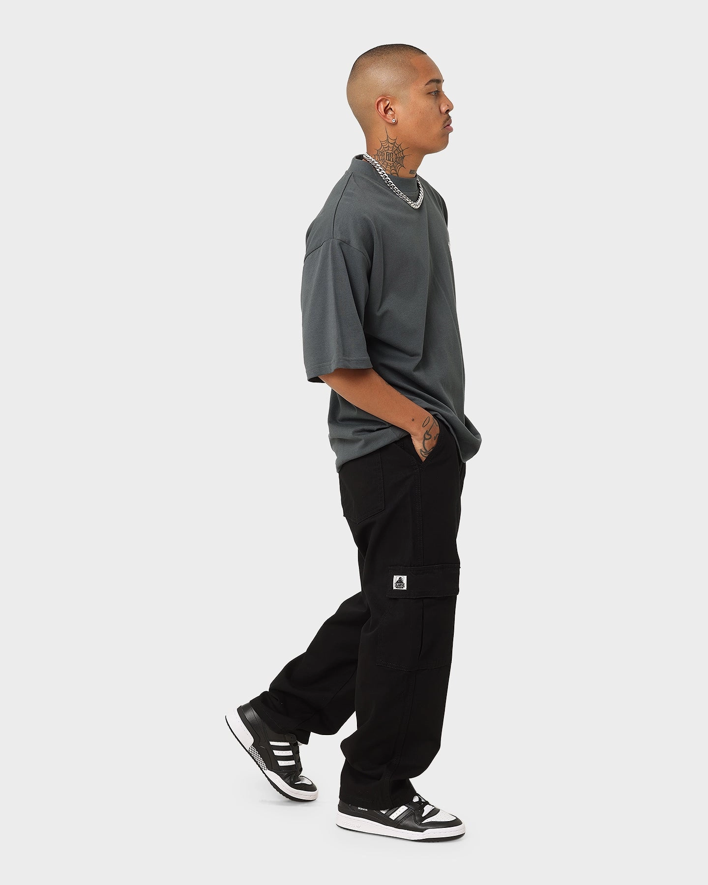 X-Large 91 Cargo Pants Black Easy Care Fabric Finish