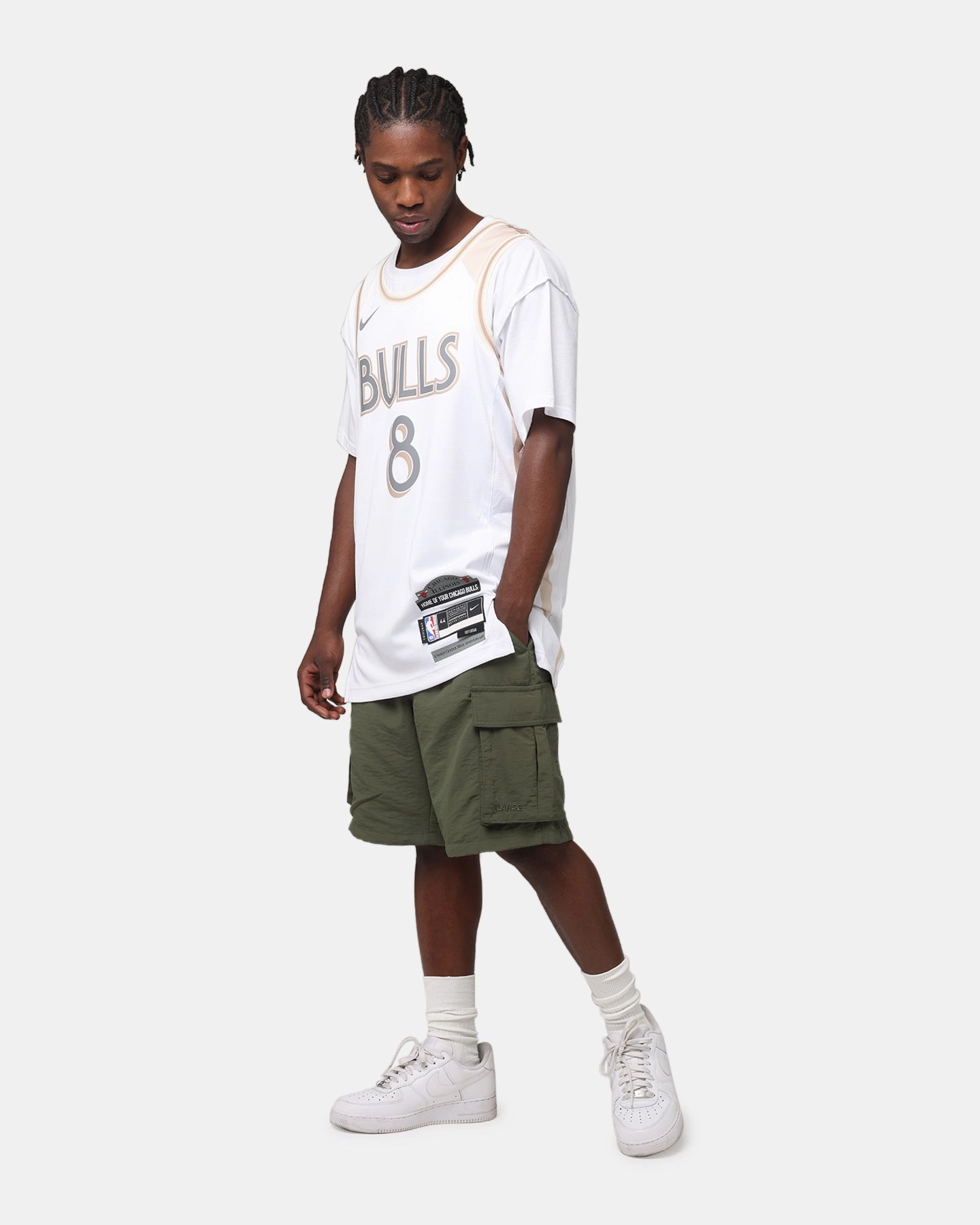 Seamless Waistband X-Large 91 Nylon Cargo Shorts Military