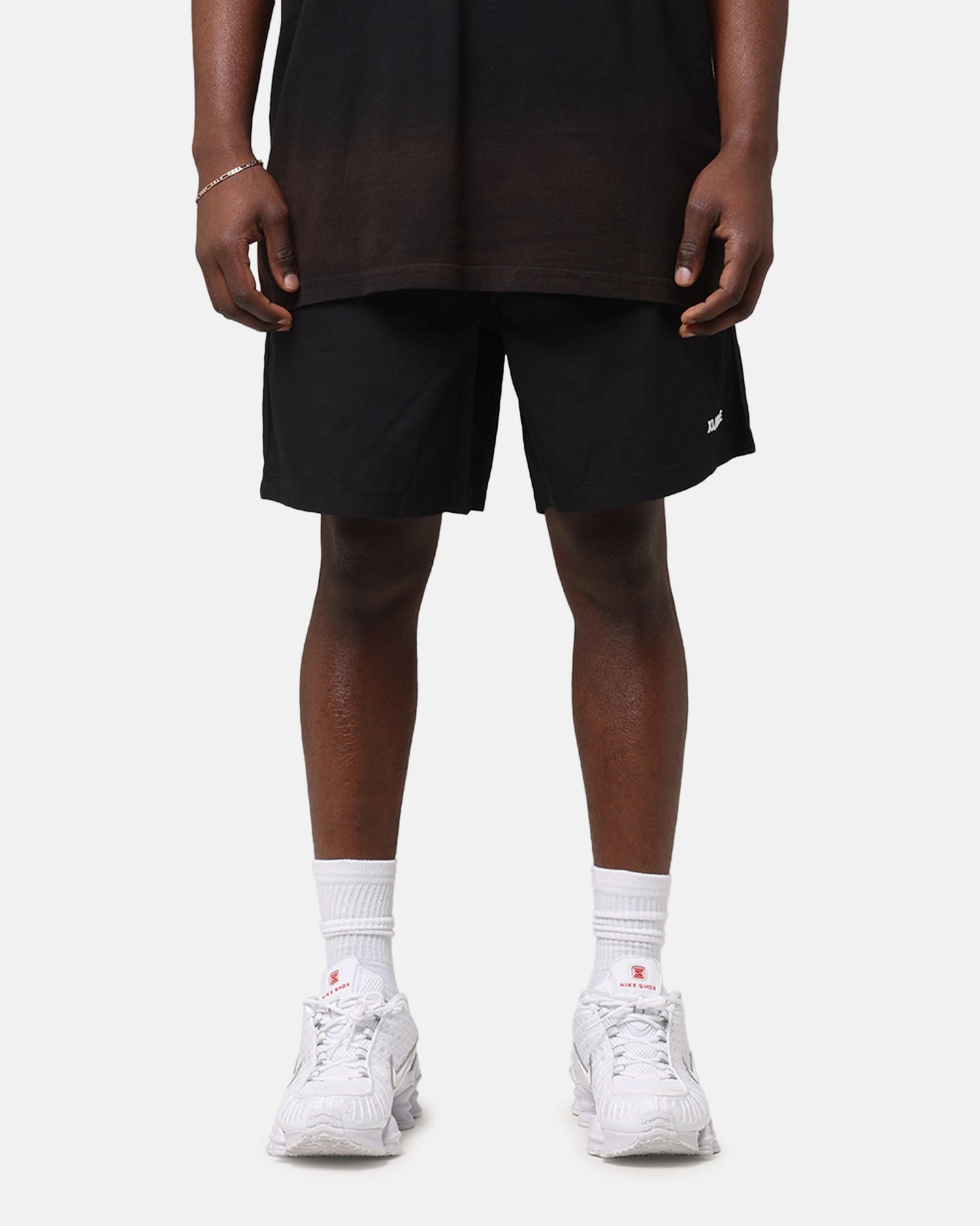 moisture - wicking Patchwork Design X-Large 91 Stock Beach Shorts Black