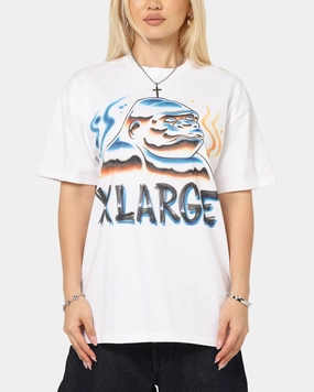 Street Style Trend X-Large Airbrush T-Shirt White