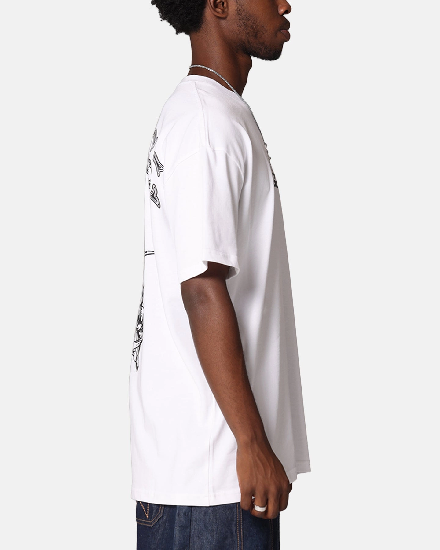 All-Season Comfort Holiday Style Trend X-Large Angel T-Shirt Solid White