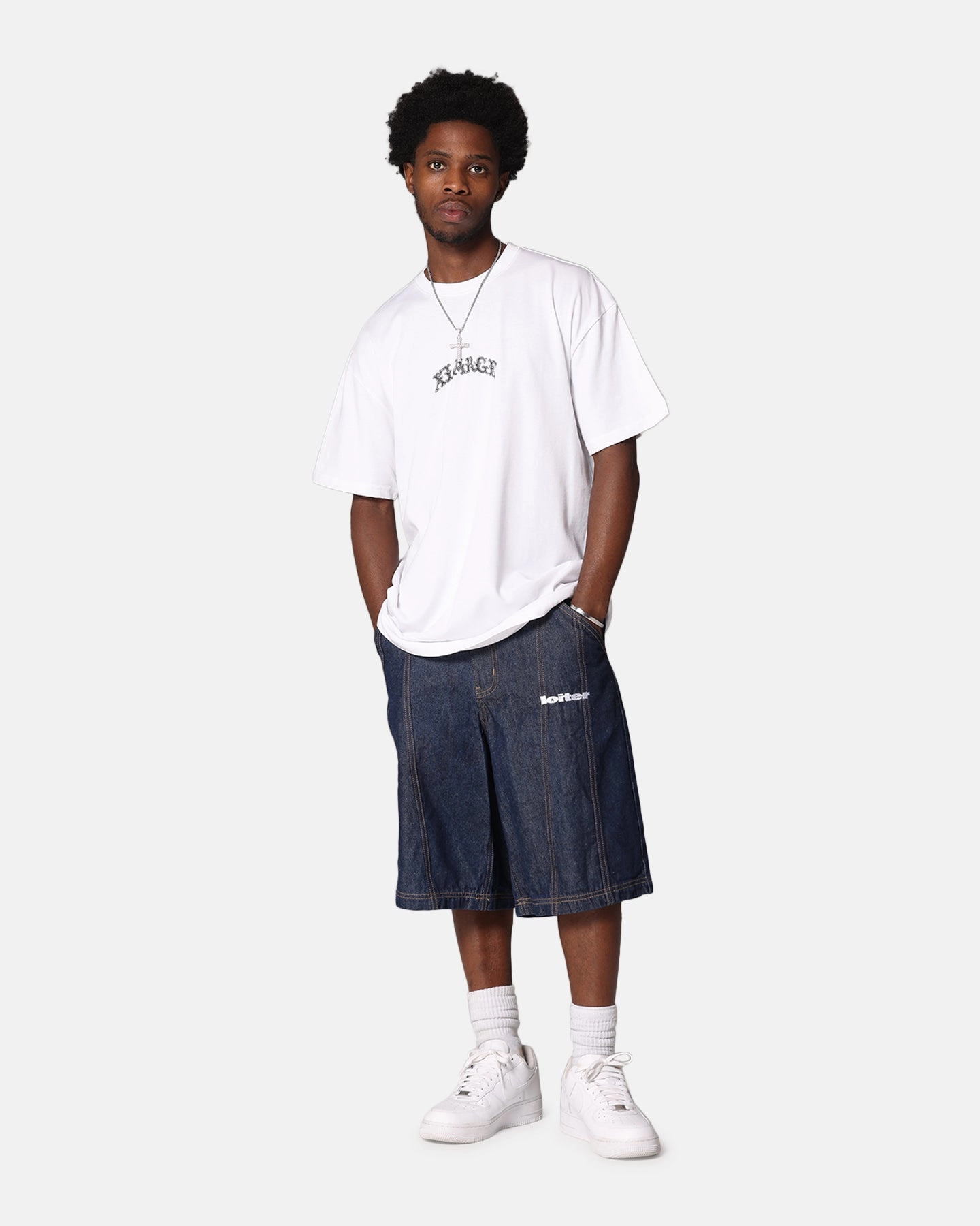 X-Large Angel T-Shirt Solid White Comfy Casual Wear
