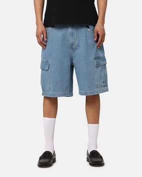 X-Large Bull Denim 91 Cargo Short Mid Blue Denim All Day Comfort Fit