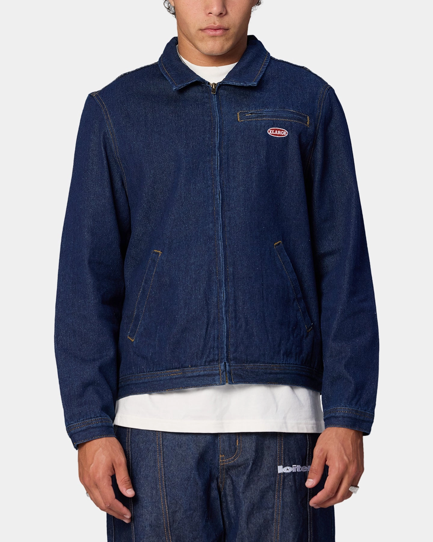 Bonded Seam Technology X-Large Bull Denim 91 Jacket Dark Indigo
