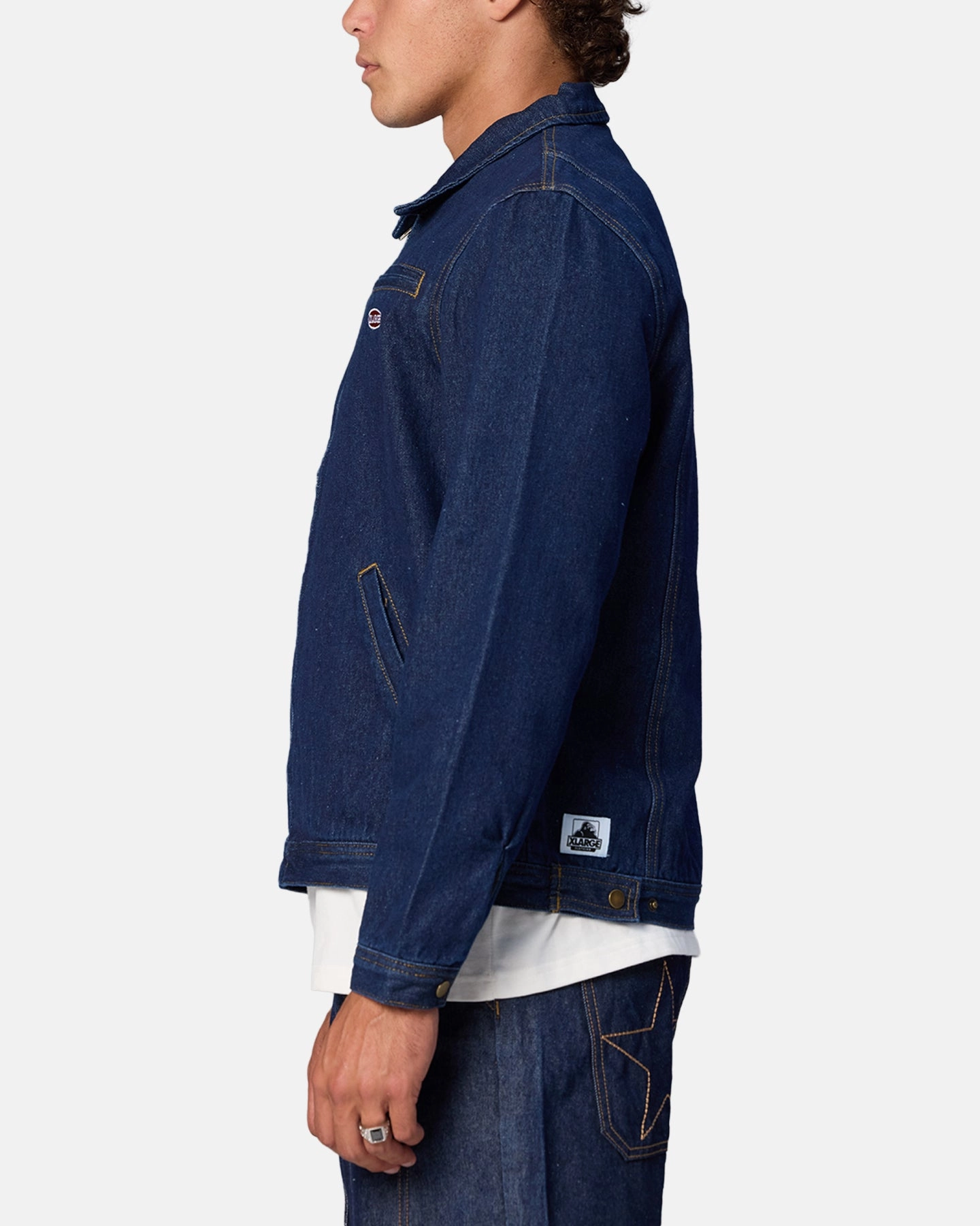 X-Large Bull Denim 91 Jacket Dark Indigo Distribute Cordlock Adjustment System