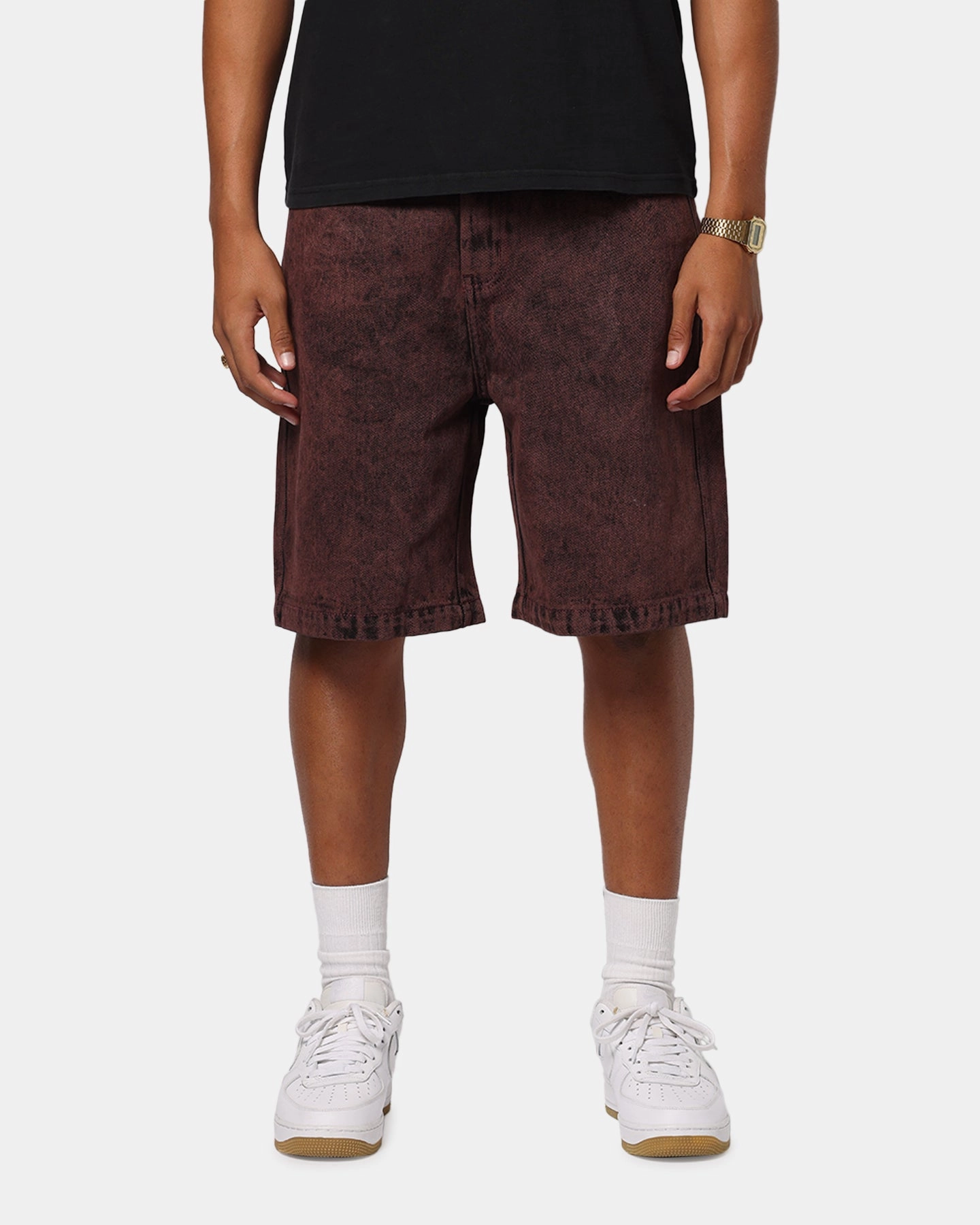 X-Large Bull Denim 91 Shorts Burgundy Day Out