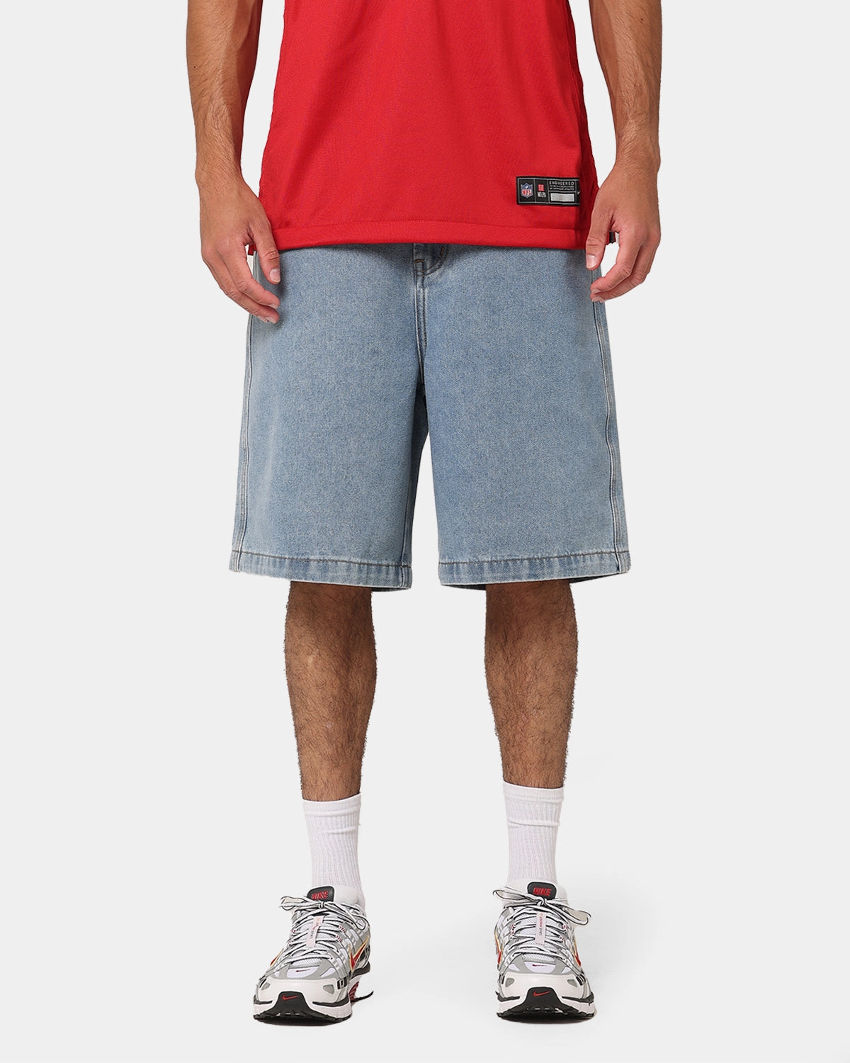 Wrinkle Resistant Finish X-Large Bull Denim 91 Shorts Light Blue