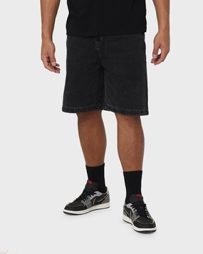 Sweat Resistant Coating X-Large Bull Denim 91 Shorts Washed Black