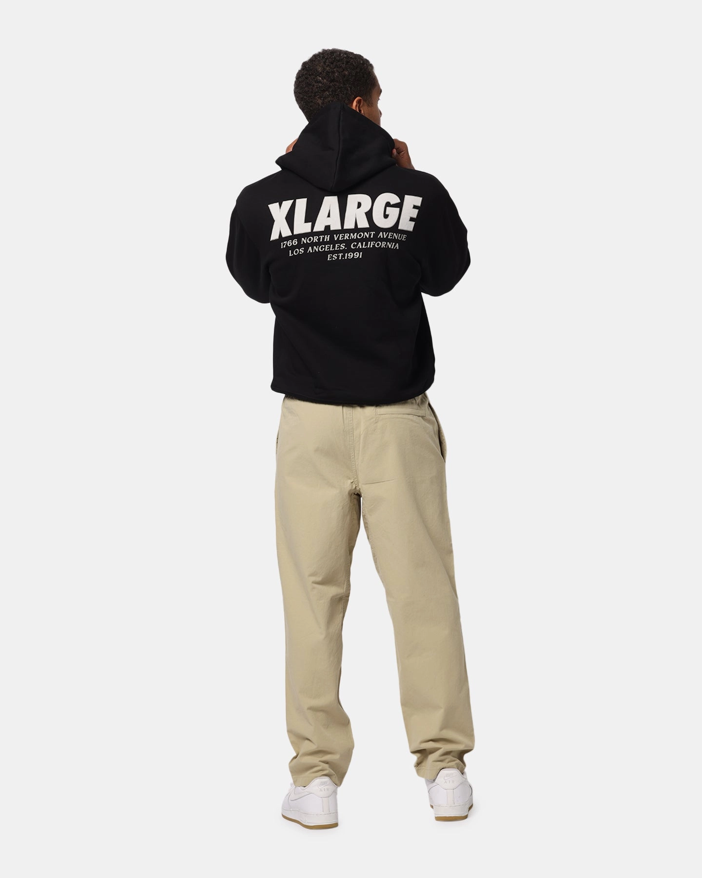X-Large California Hoodie Pigment Black Easy Fresh