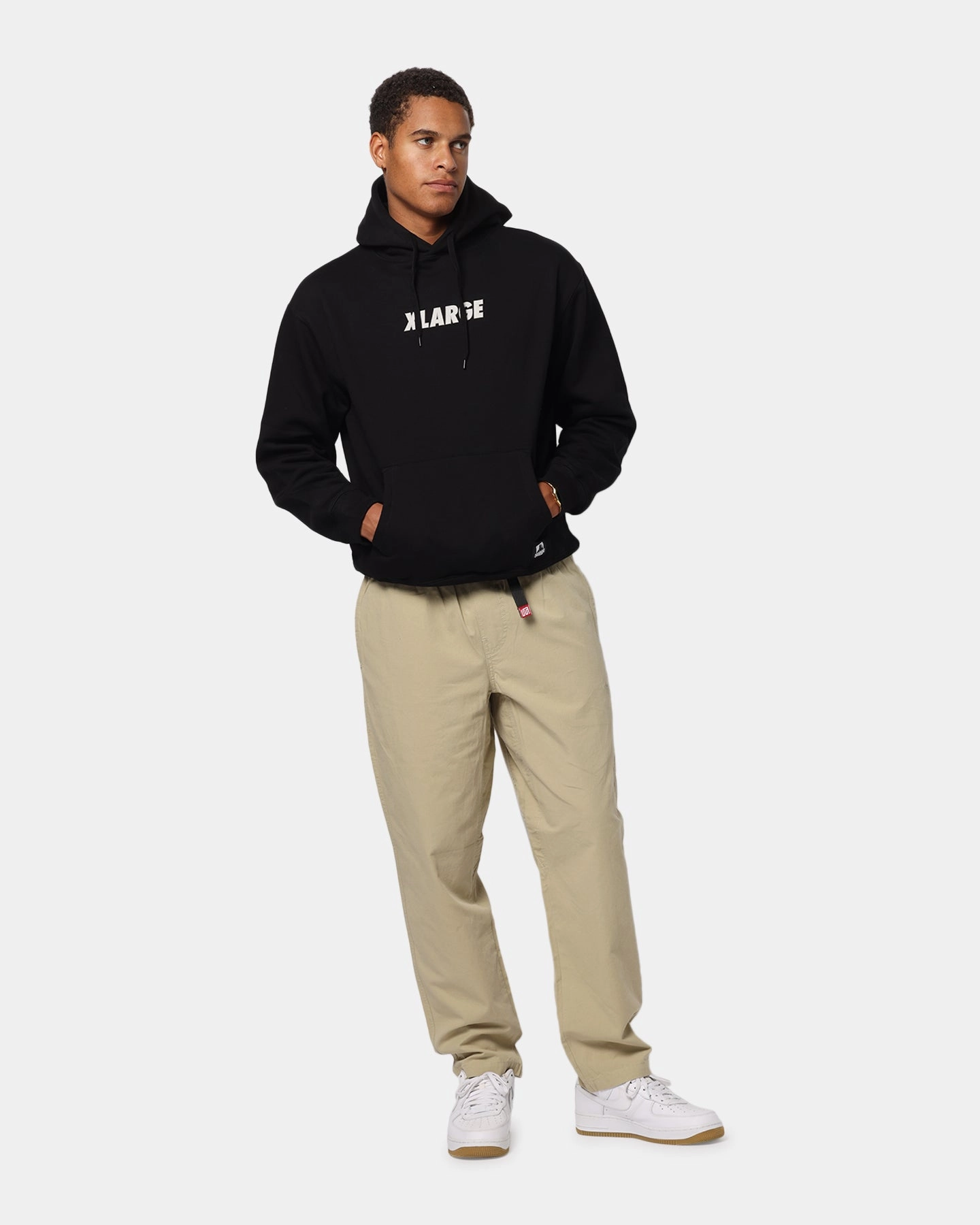 X-Large California Hoodie Pigment Black Cross Back
