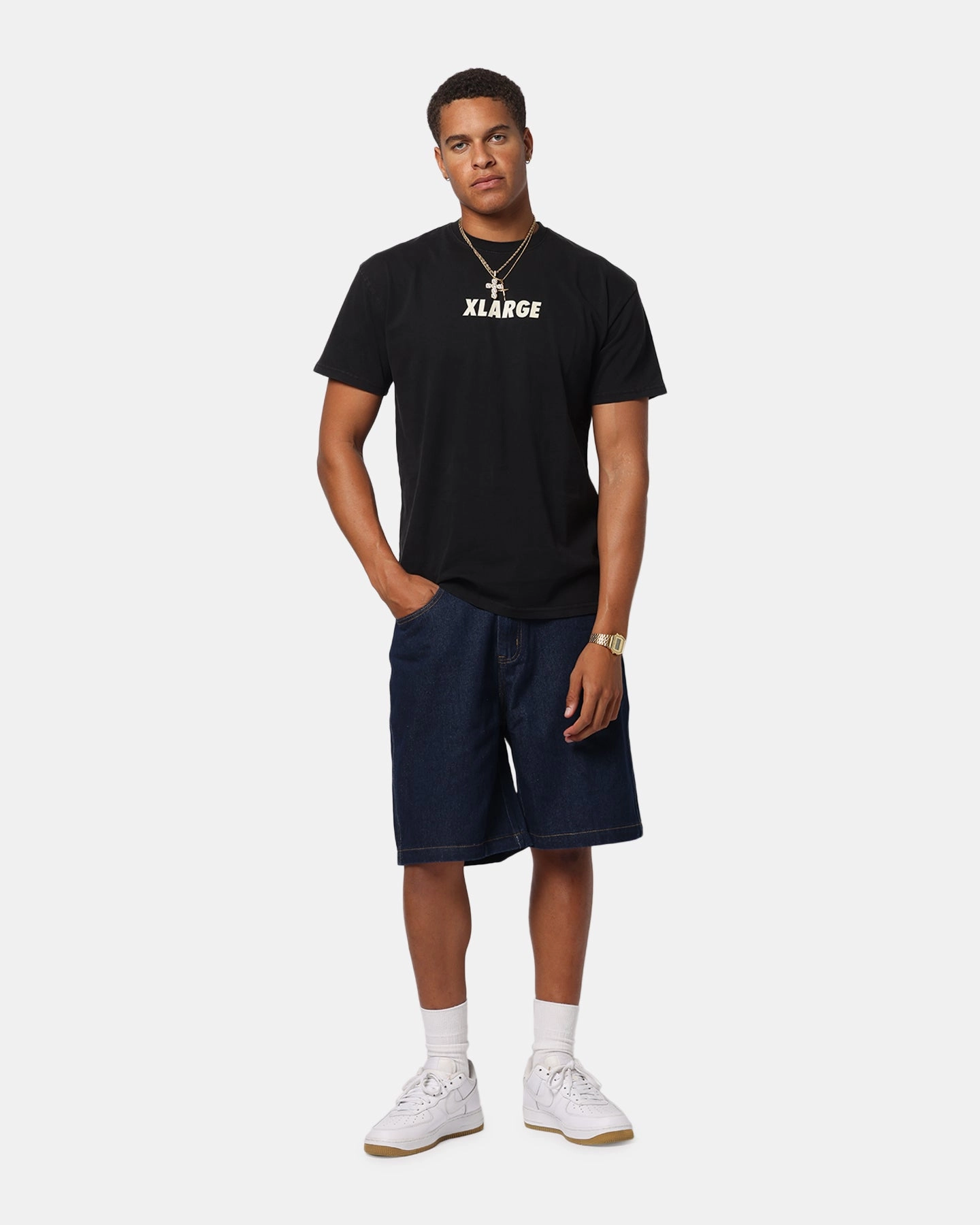 X-Large California T-Shirt Pigment Black Light Fit