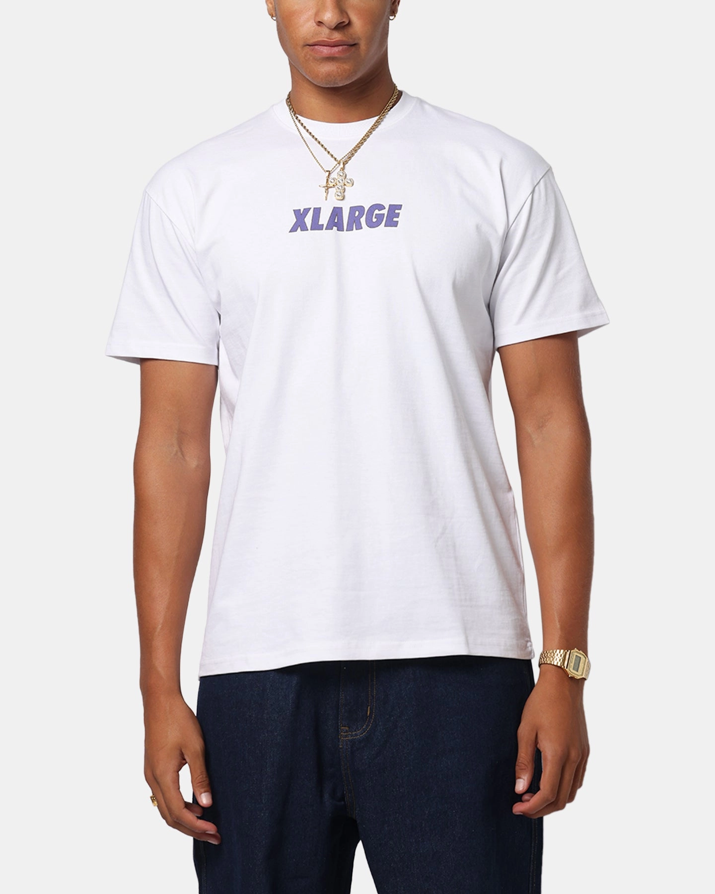 X-Large California T-Shirt White Pocket Detailing