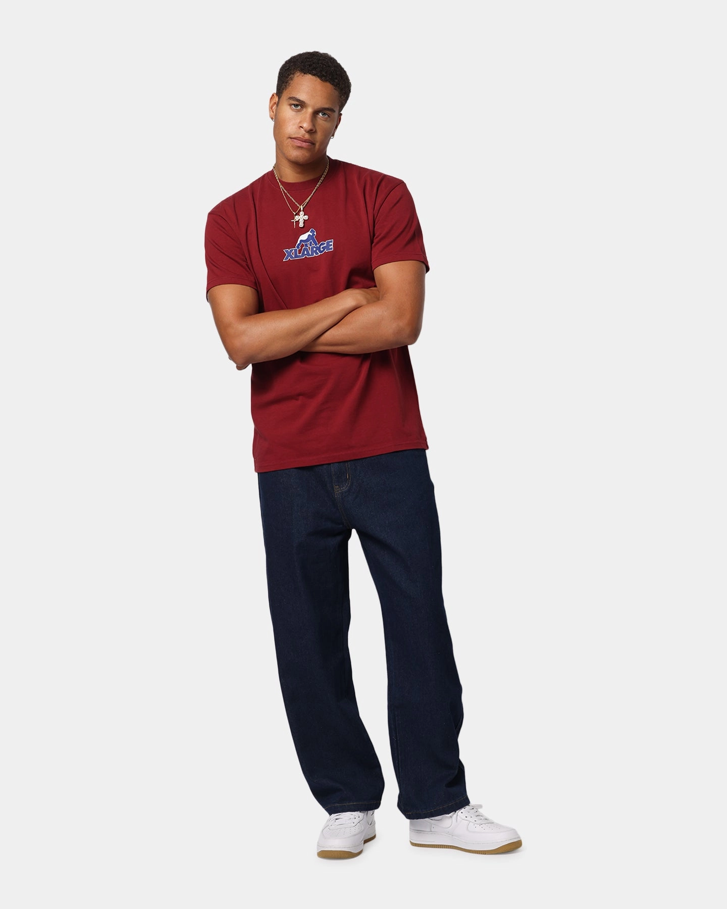 Solid Color X-Large Climb T-Shirt Burgundy
