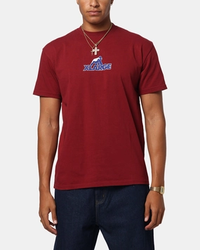 X-Large Climb T-Shirt Burgundy All-Season Wear Organic Cotton Construction