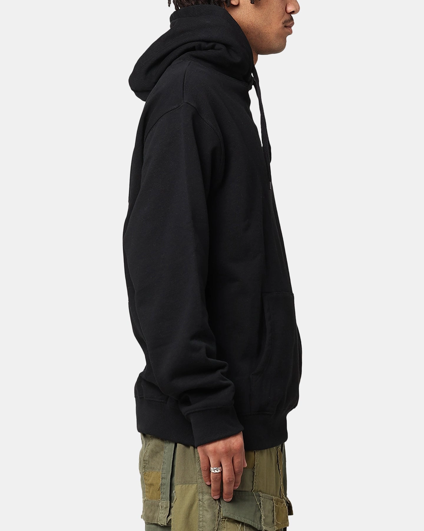 LaserCut Ventilation Zones X-Large Fire Dice Hoodie Solid Black