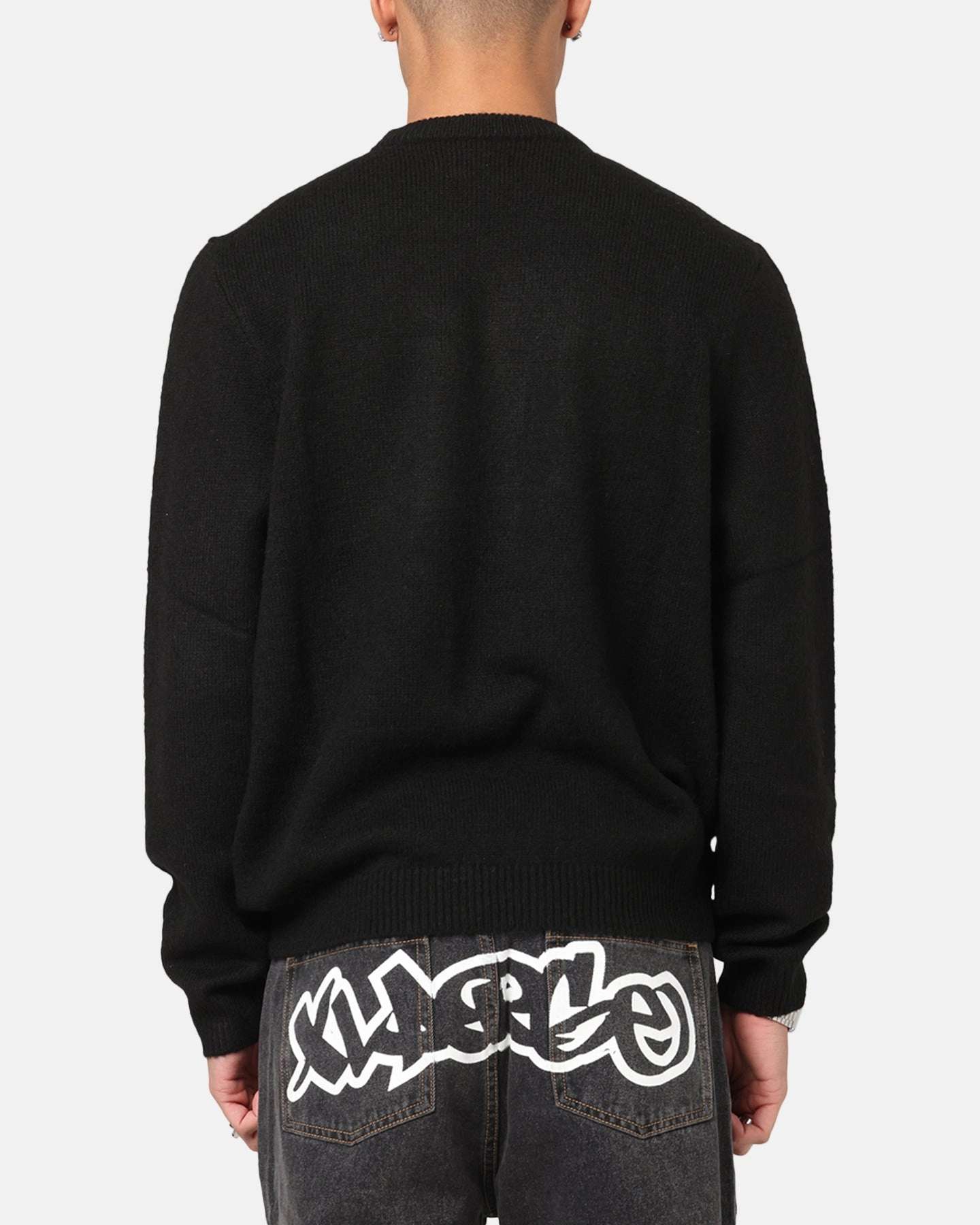 X-LARGE LA Knit Sweater Black Heat Reflective Layer