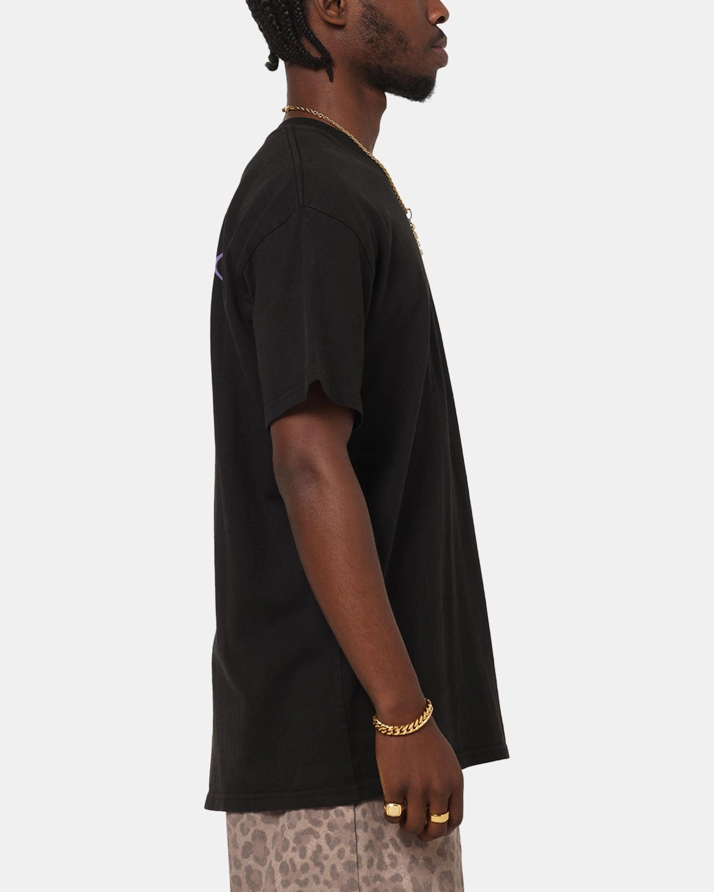 Durable Colorfast Finish X-Large Lucky T-Shirt Pigment Black