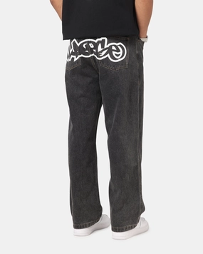X-Large Mark Bull Denim 91 Pants Washed Black Evening Stroll Weekend Getaway
