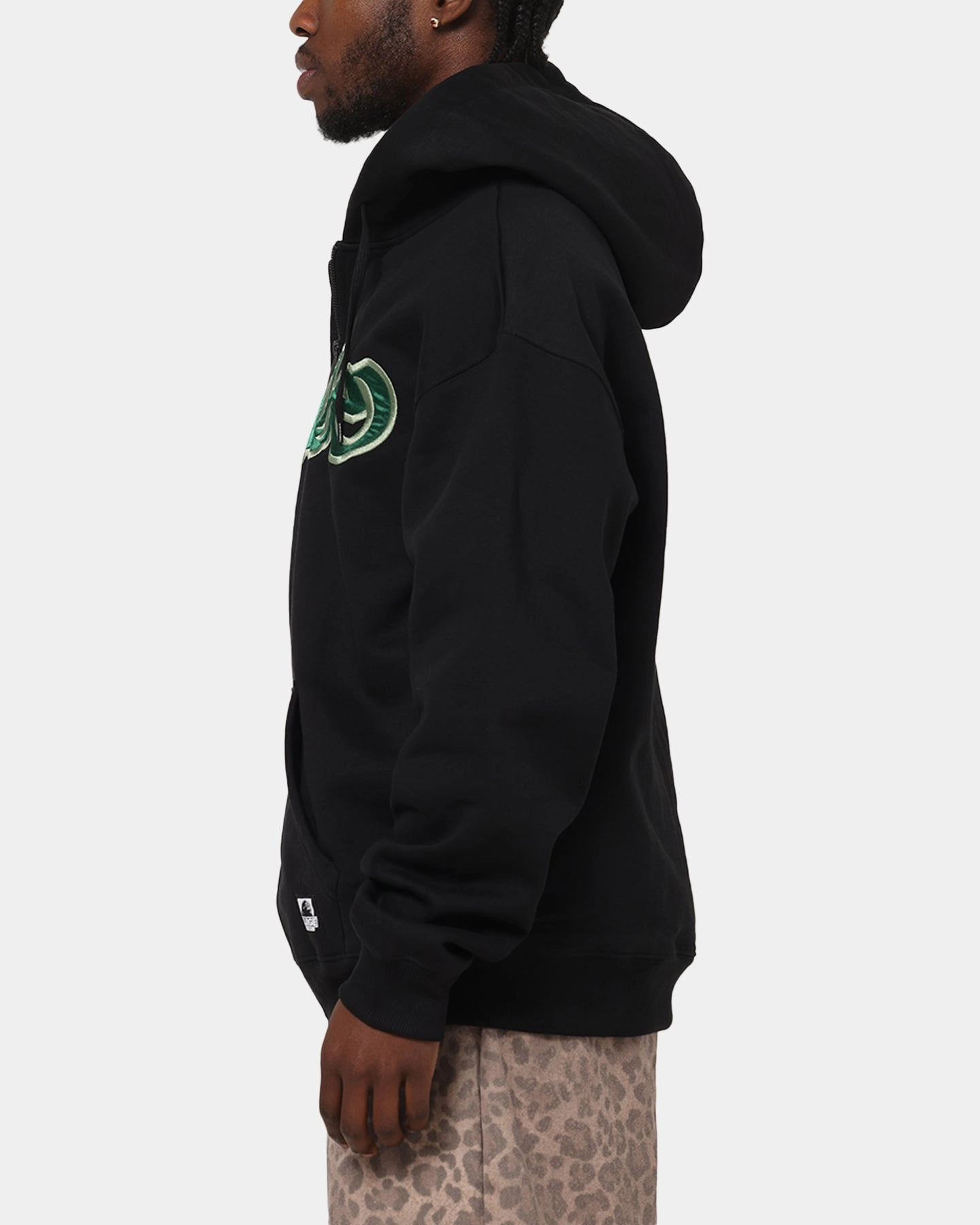 Soft Dry X-Large Mark Zip Through Hoodie Black