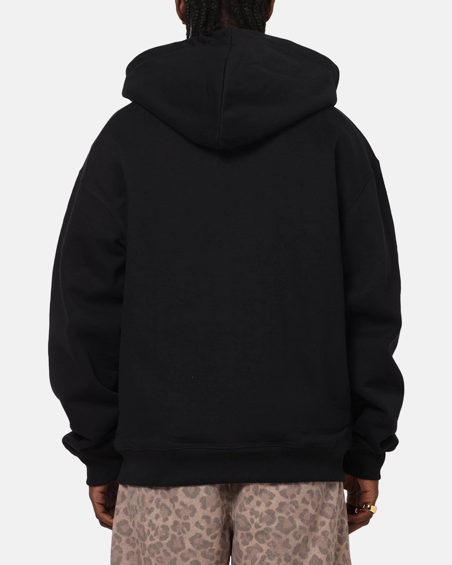 X-Large Mark Zip Through Hoodie Black front line