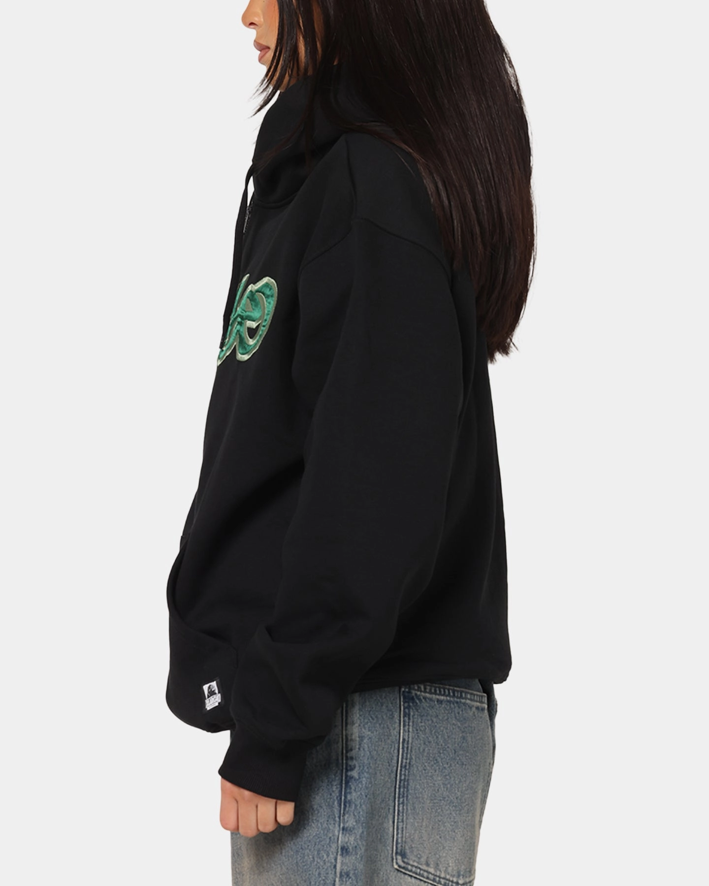 Diary X-Large Mark Zip Through Hoodie Black