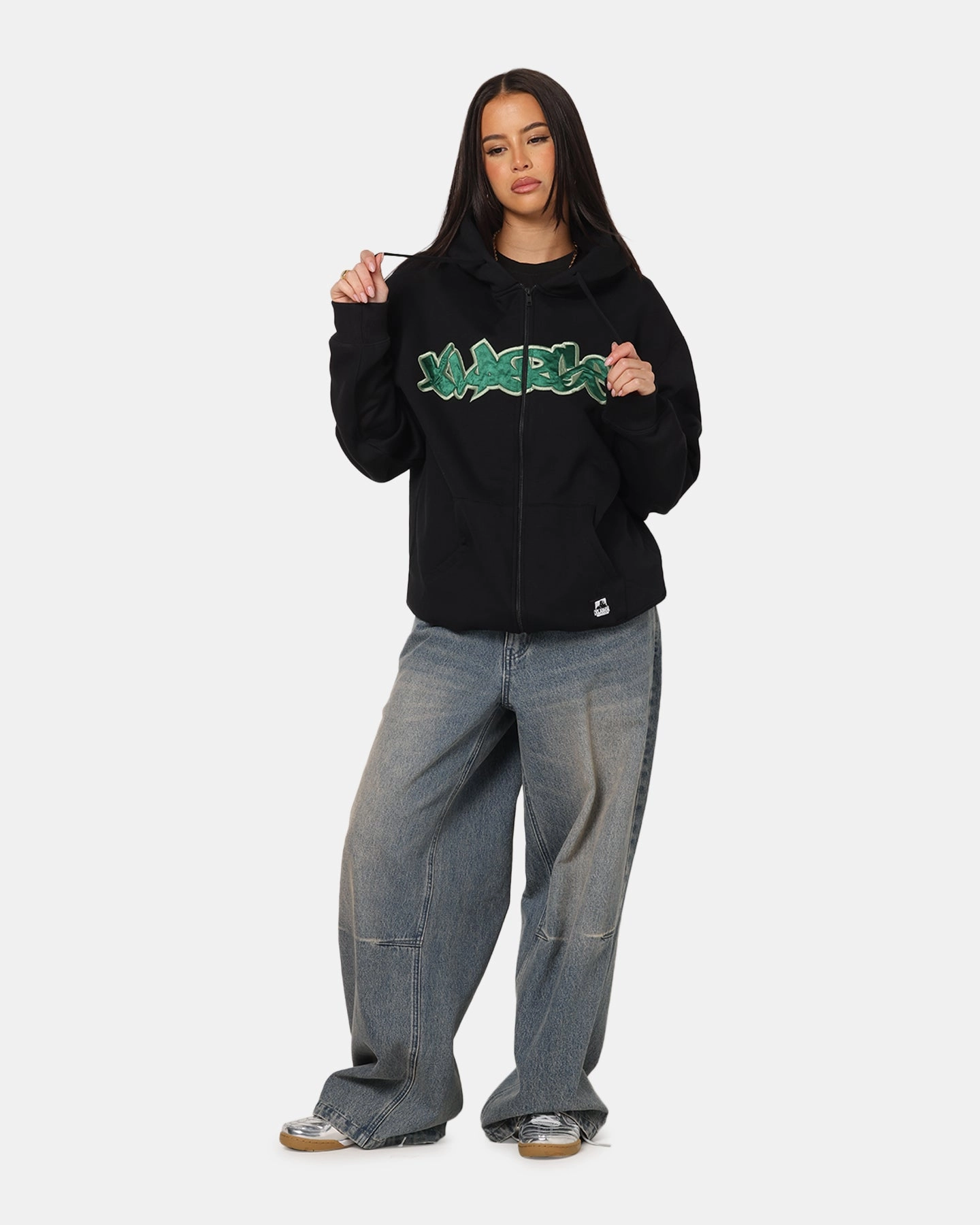 X-Large Mark Zip Through Hoodie Black Thermal Protection