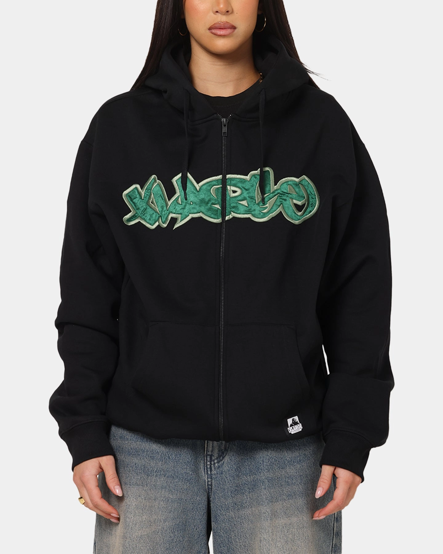 Windbreaker Tech X-Large Mark Zip Through Hoodie Black