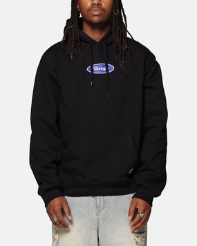 X-Large Oval Script Hoodie Black Allied - compatible