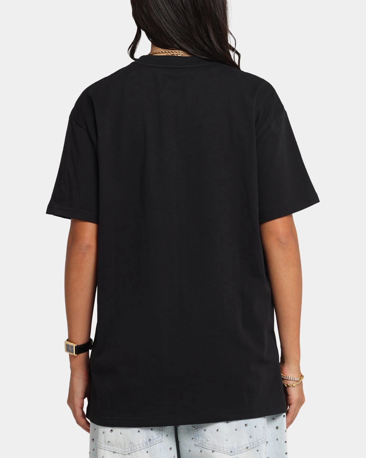 MoistureWicking Retro nostalgia X-Large Oval Script T-Shirt Black