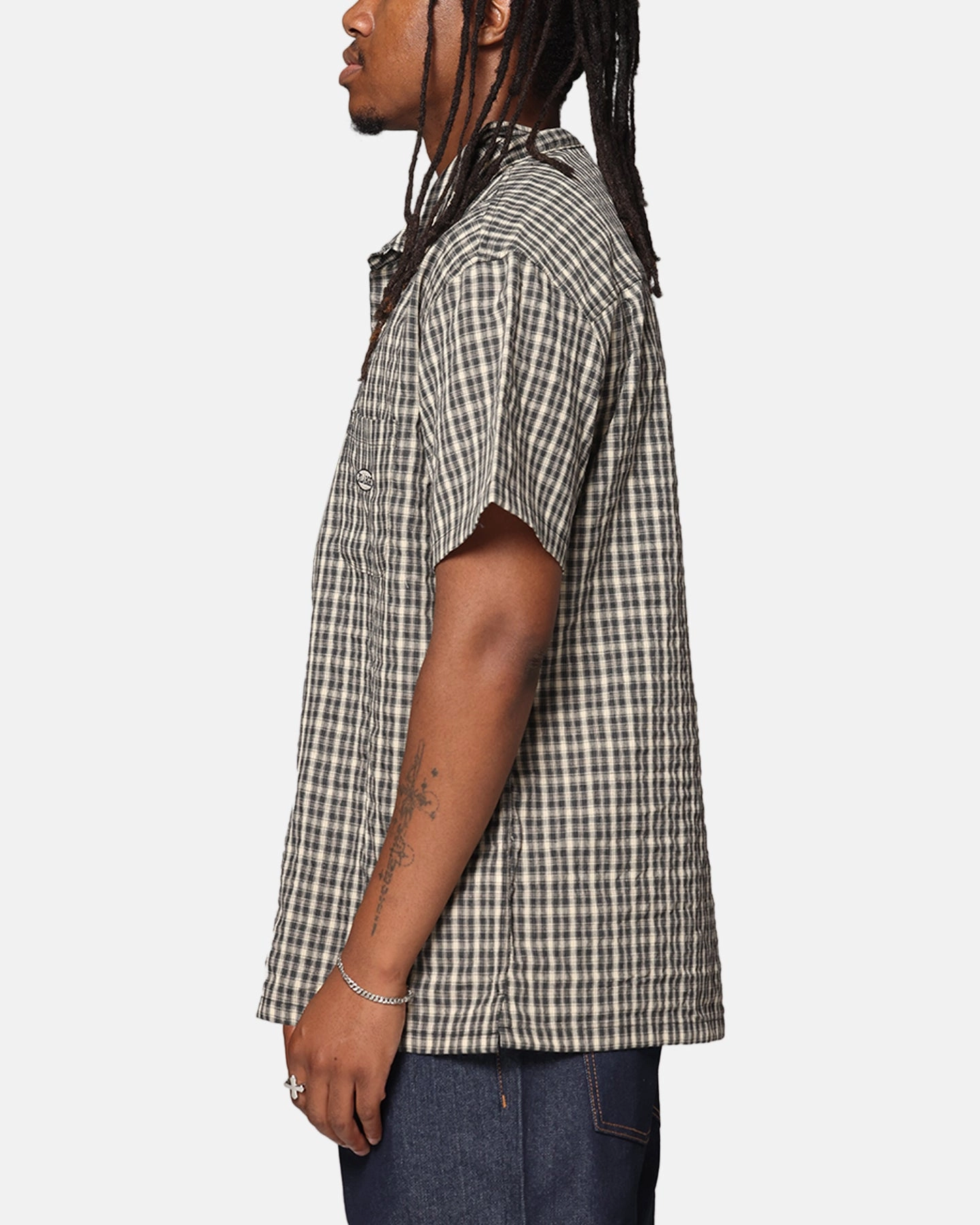 Lightweight texture X-Large Oval Shirt Black