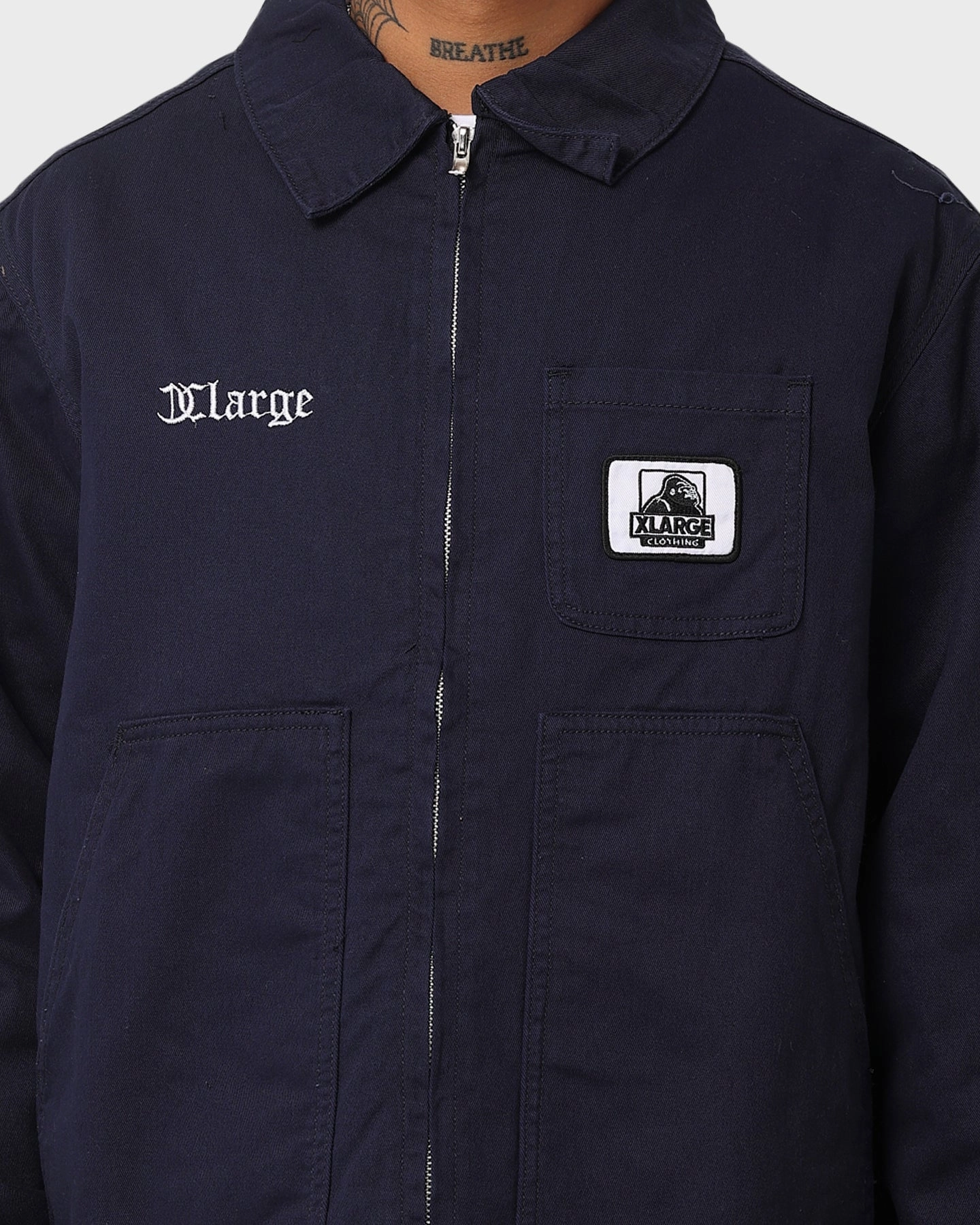 X-Large Patch Work Jacket Navy Tolerance
