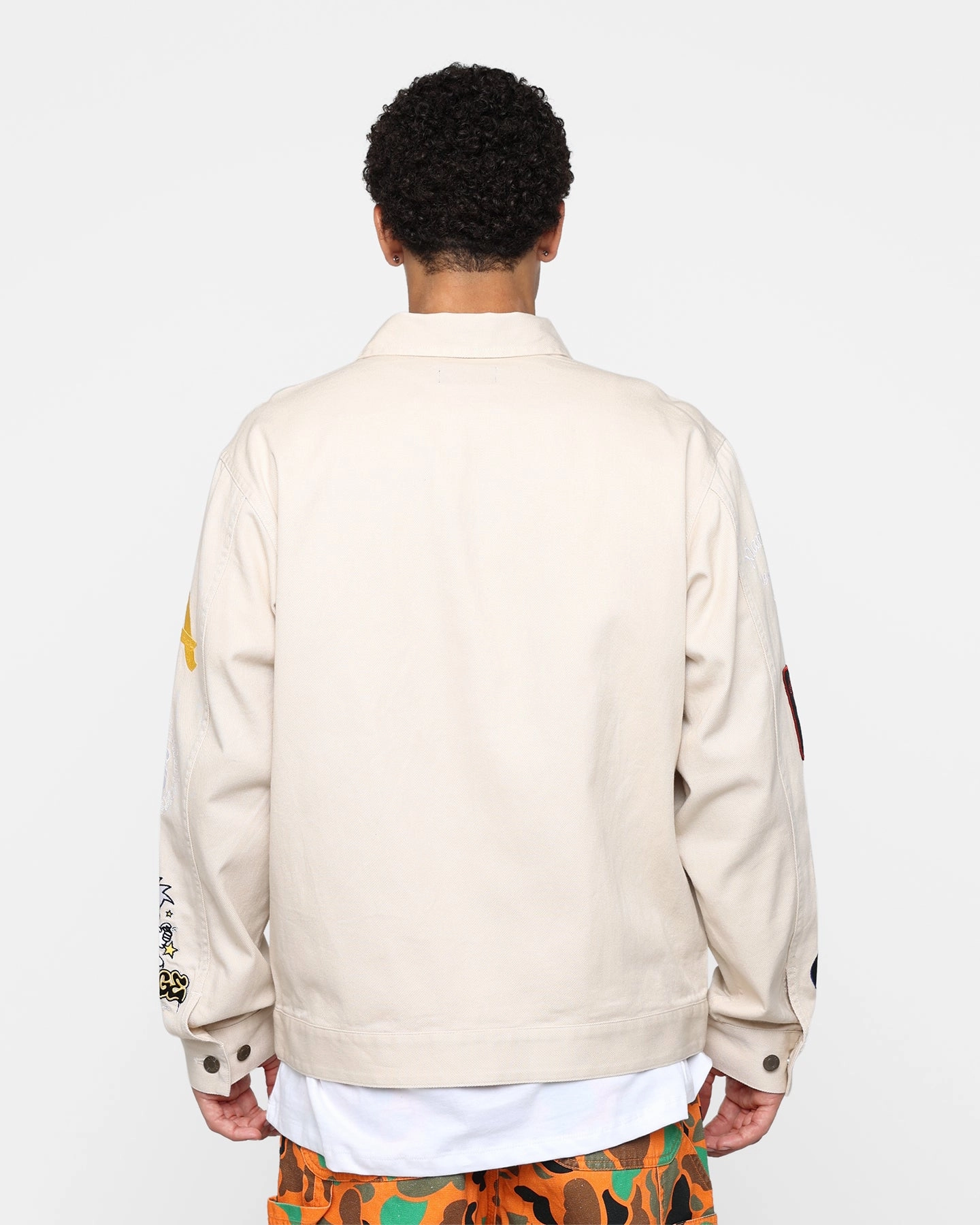 X-Large Records Work Jacket Beige WaterproofSeams Anti Snag Zipper Pulls