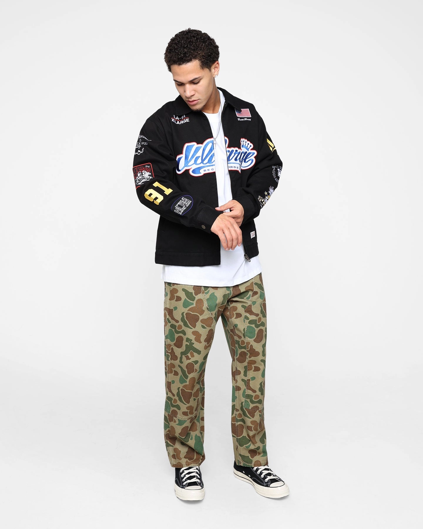 X-Large Records Work Jacket Black Lightweight Shield