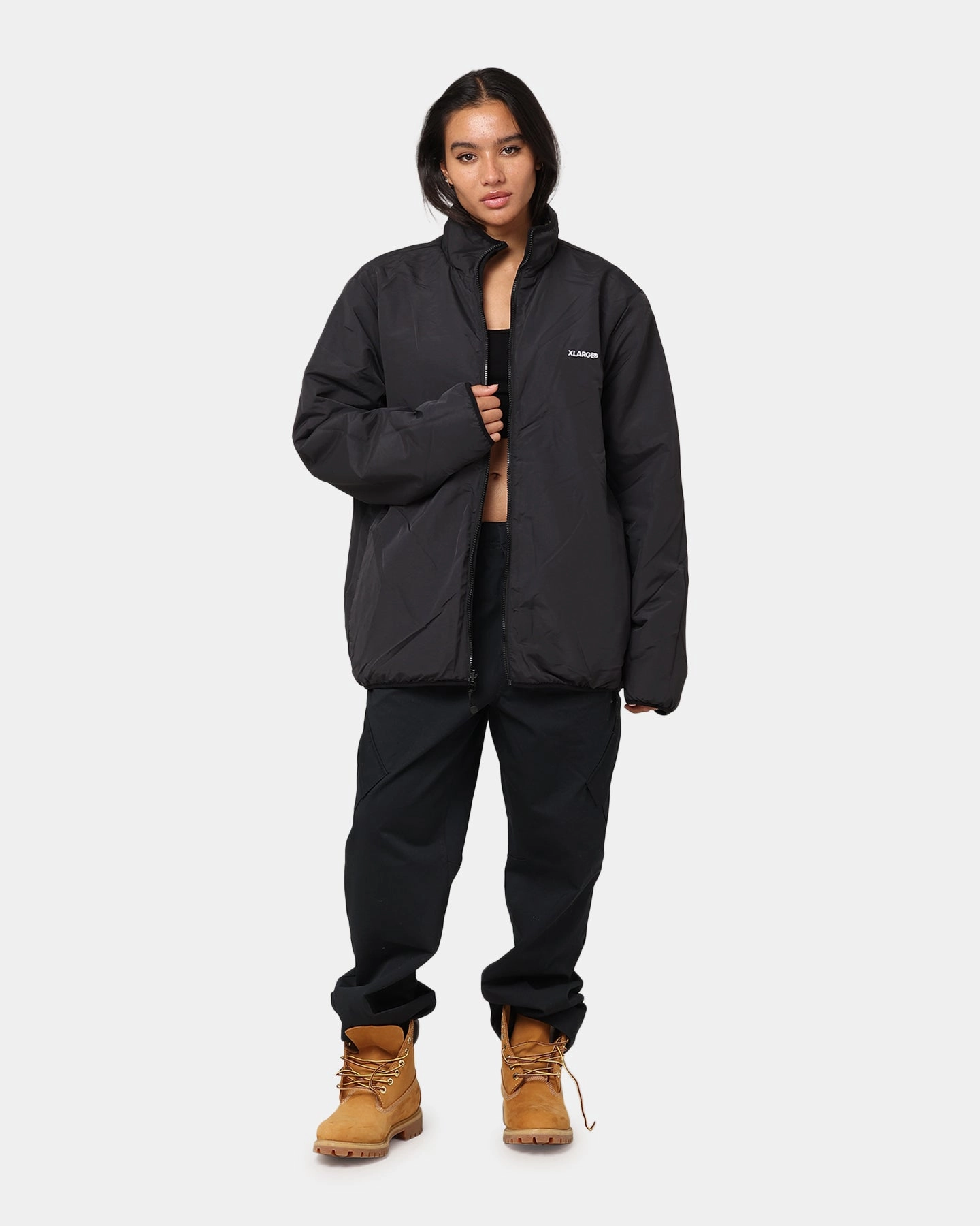 Classic Comfort X-Large Reversible Sherpa Jacket Black/Camo