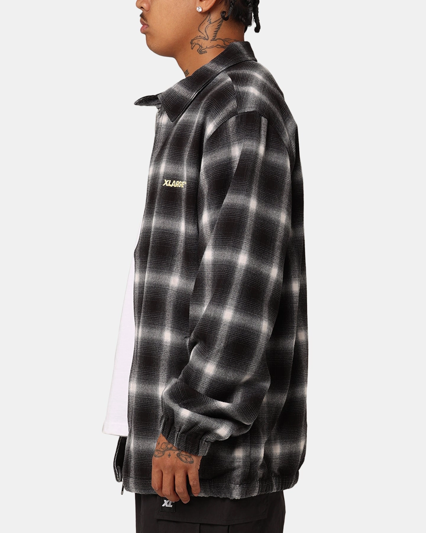 X-Large Source Lined Zip Check Jacket Black Winter Gear