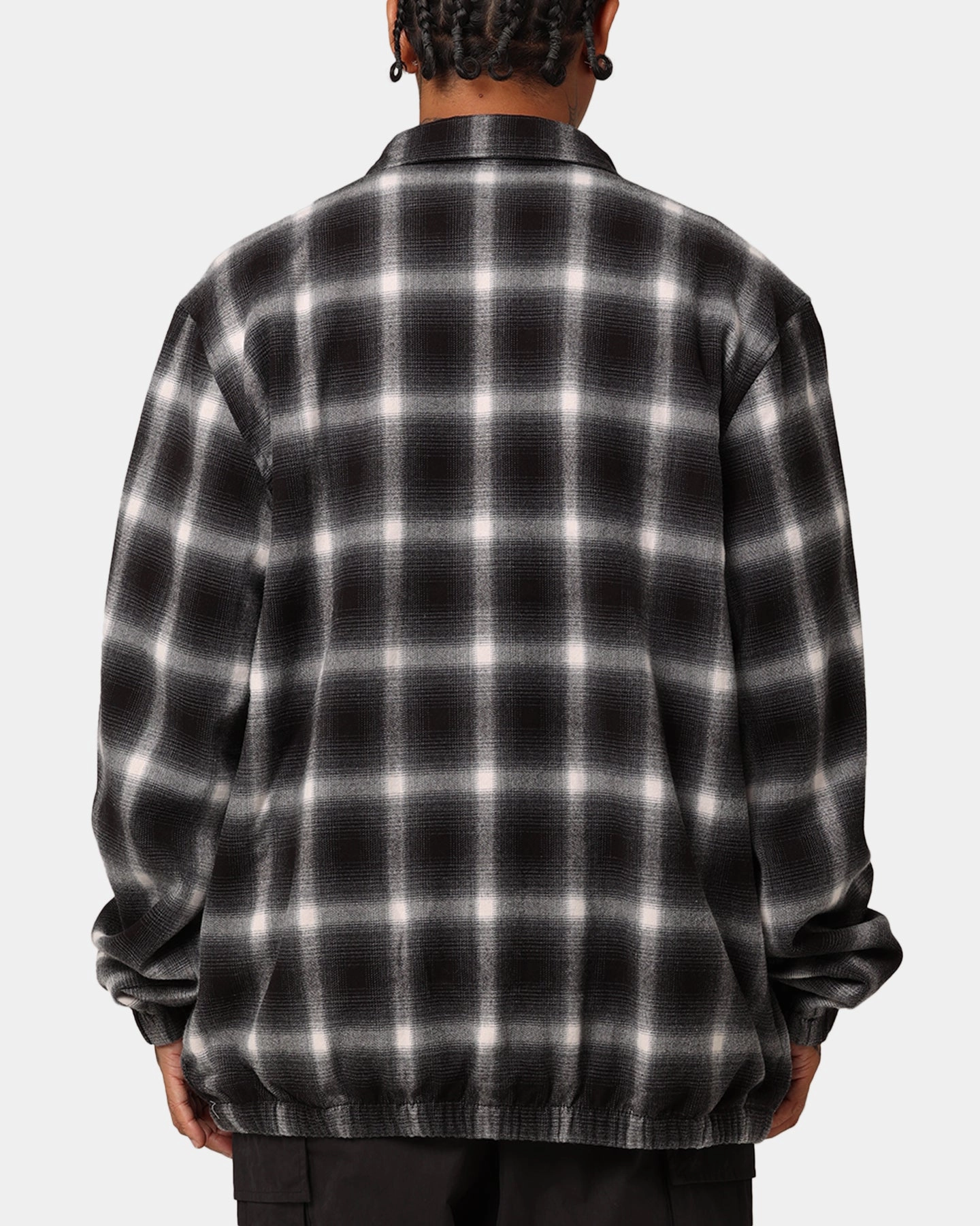 X-Large Source Lined Zip Check Jacket Black Impact Spectacles