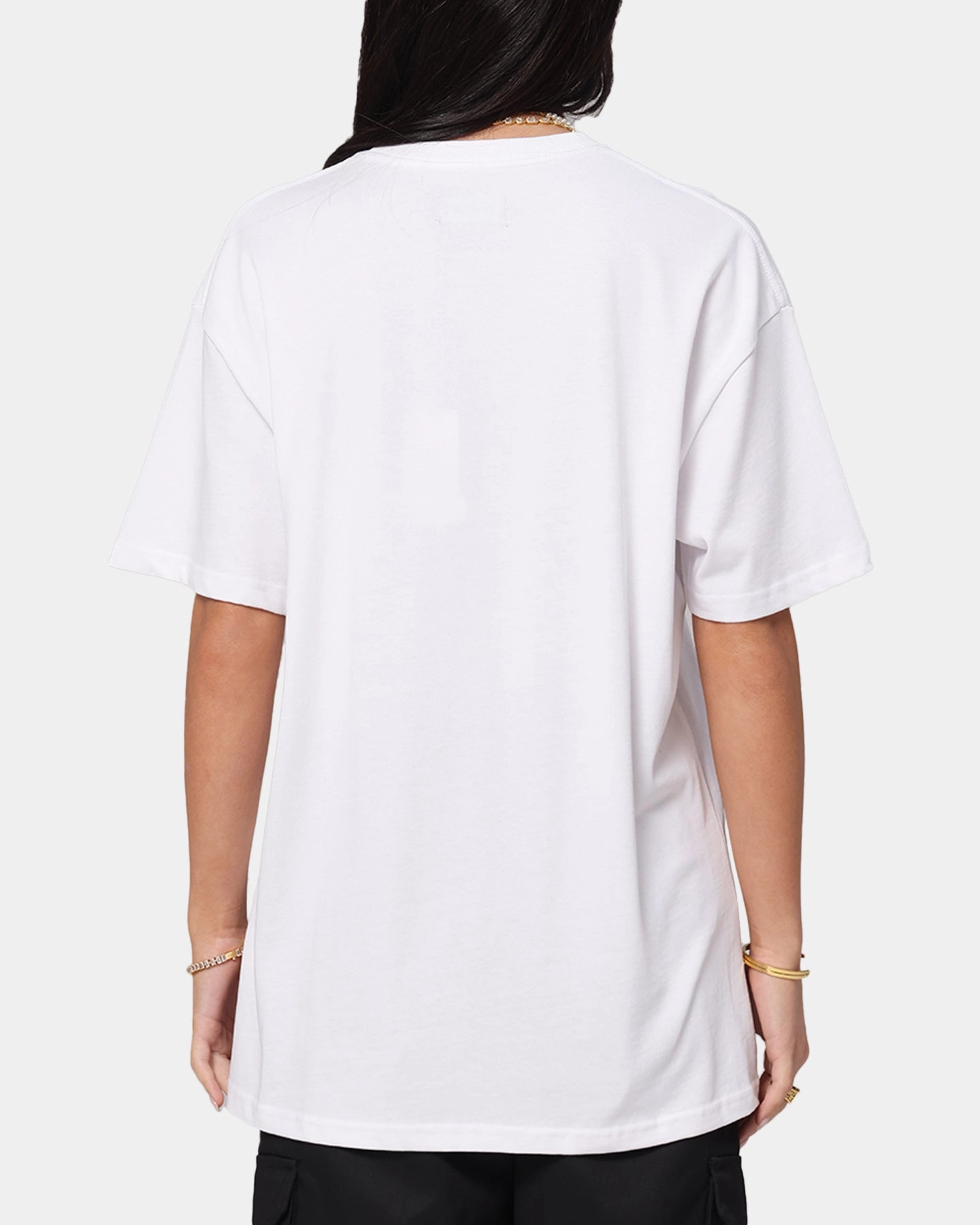 X-Large XL Burning T-Shirt Solid White Breathable and Comfortable