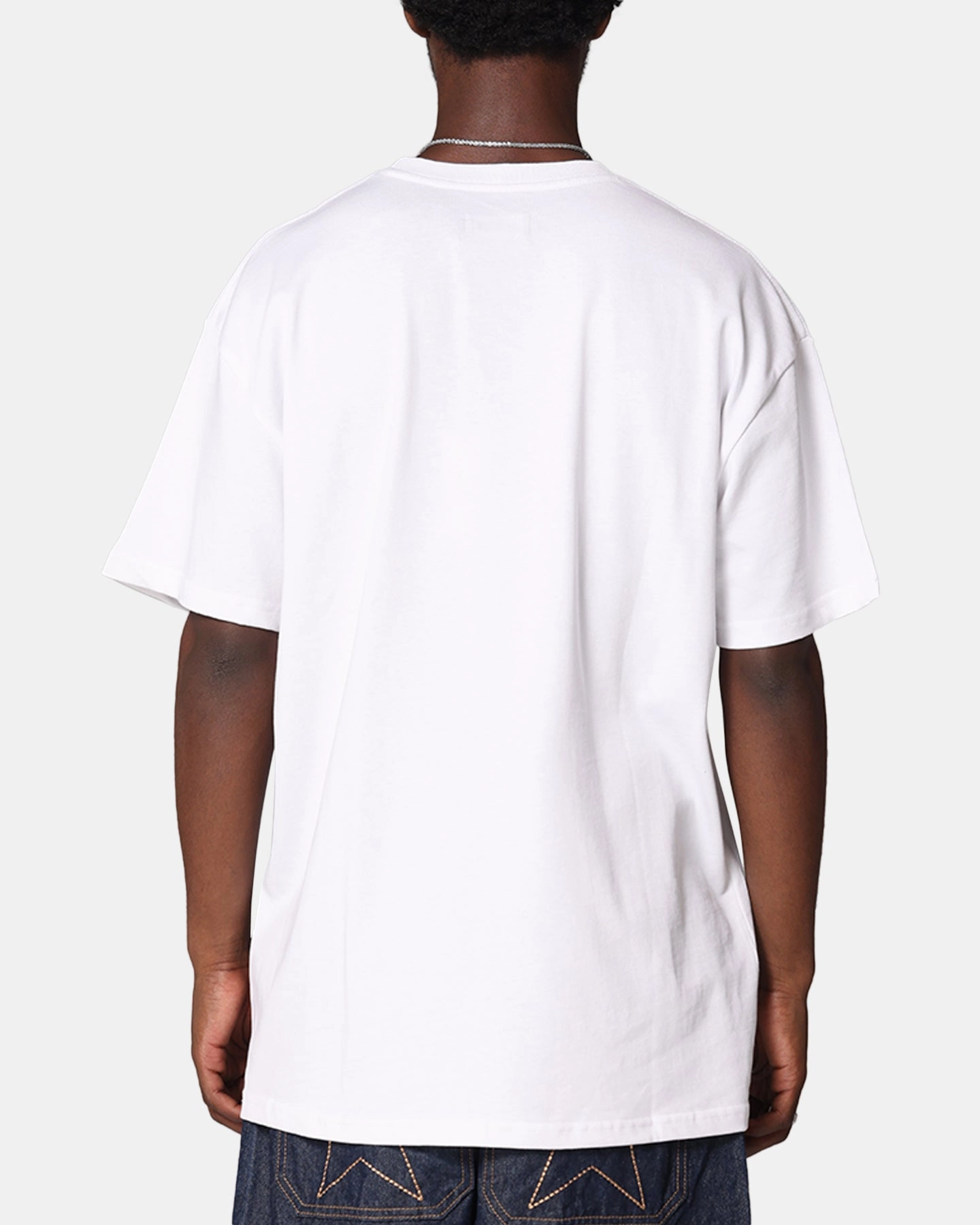 Relaxed fit style Comfy Essentials X-Large XL Burning T-Shirt Solid White