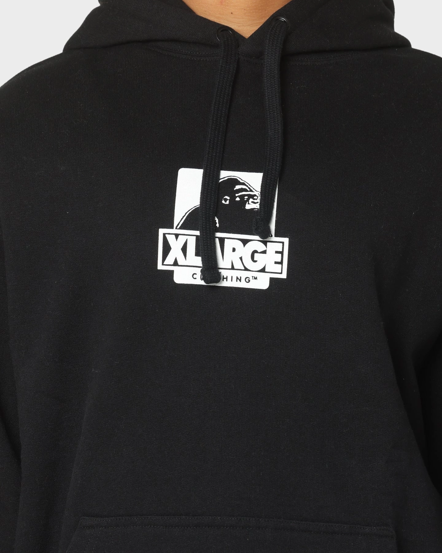 XLARGE 91 Hoodie Black/White campfire FoldableDesign