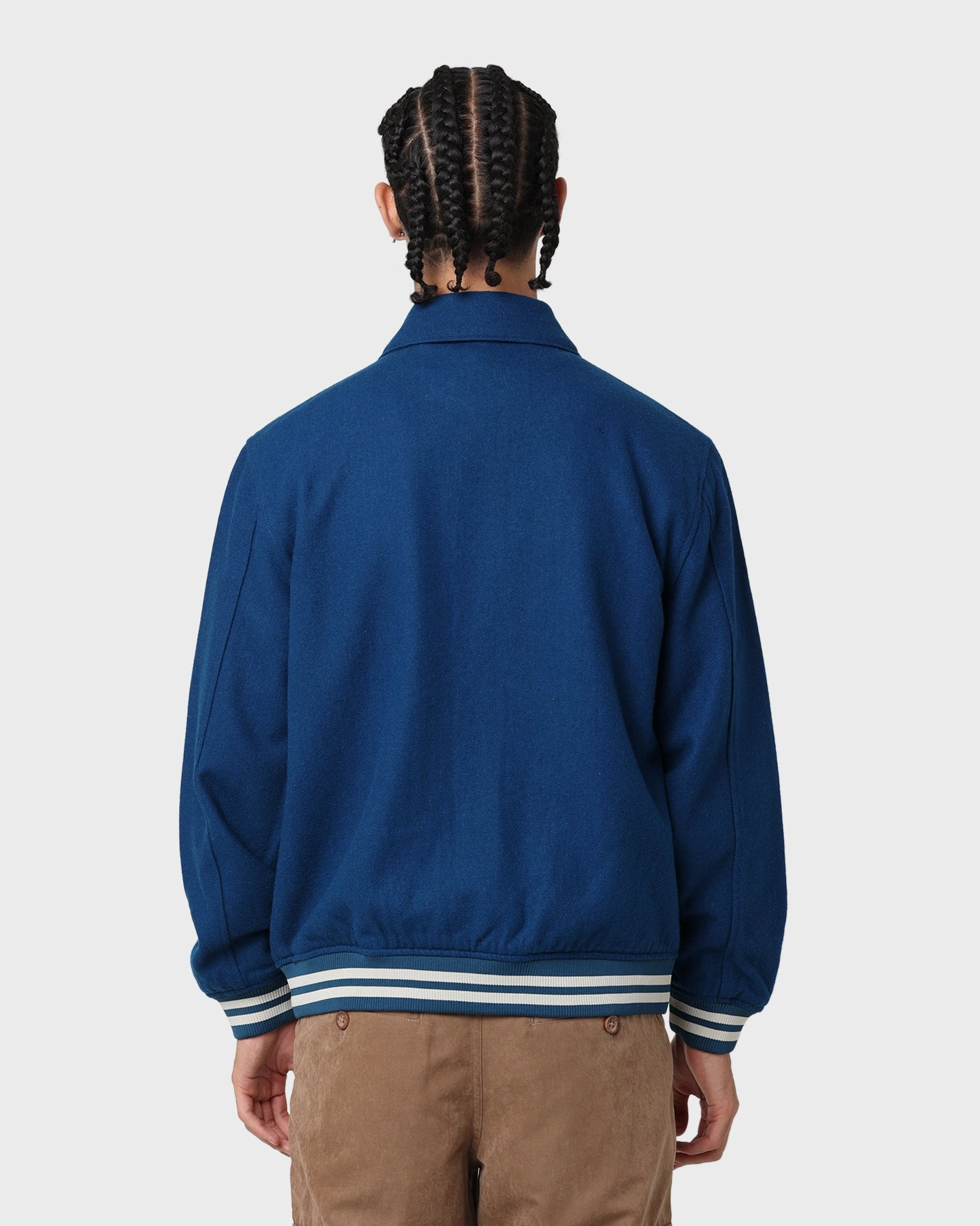 ConvertibleCollar High Collar Design XLARGE Varsity Club Jacket Navy